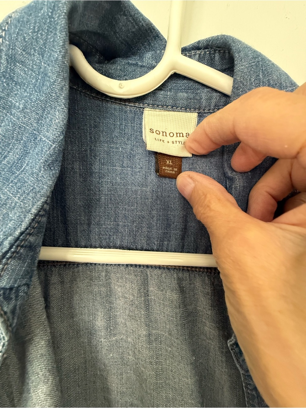 Sonoma Blue  Denim Shirt Dress. XL - Picture 2 of 4